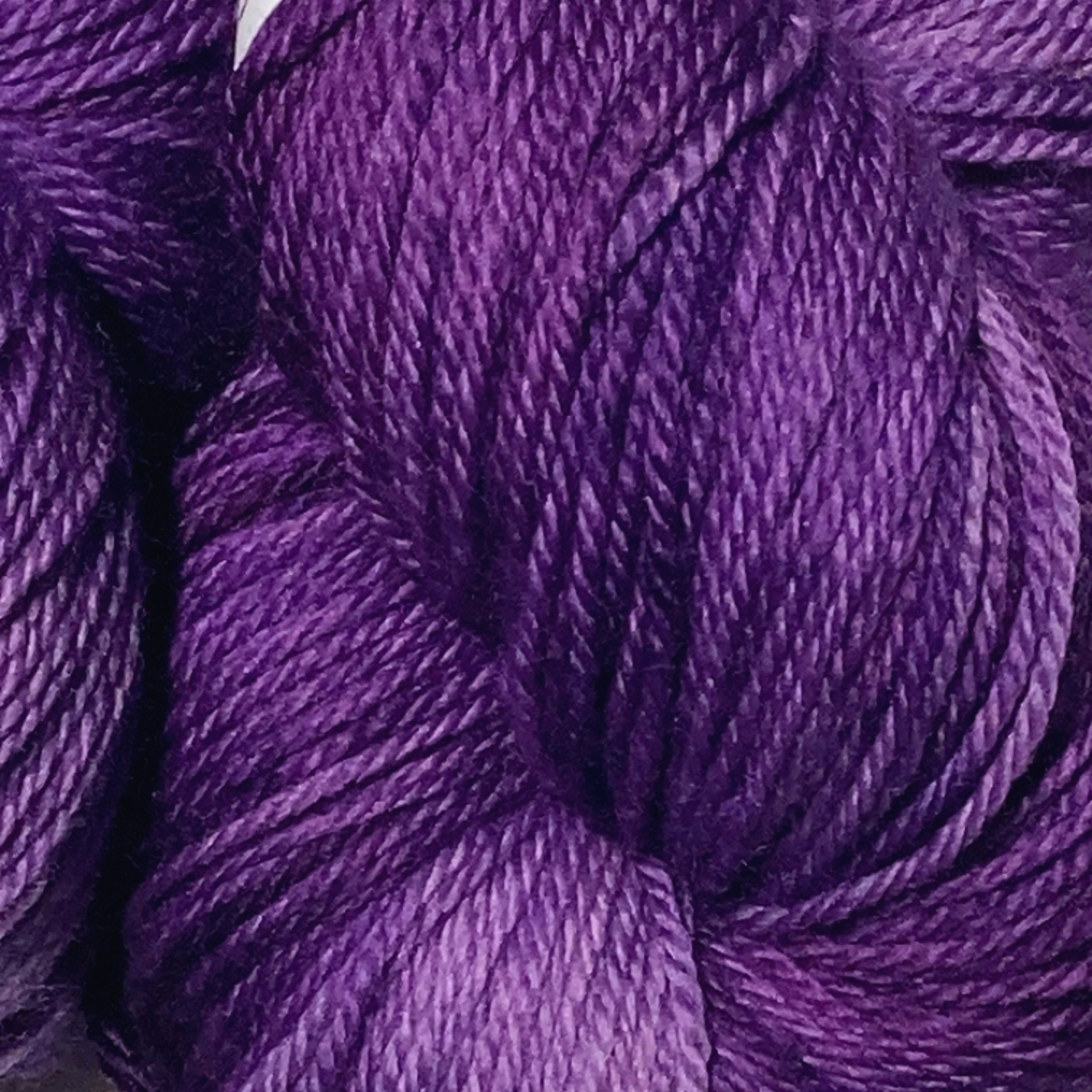 Eggplant Purple MCS Merino Cashmere Silk Fingering Yarn — Sheepy